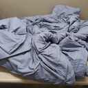 Bedsure 7-Piece Queen Comforter Set & Sheet Set, Slate Blue Bed in a Bag