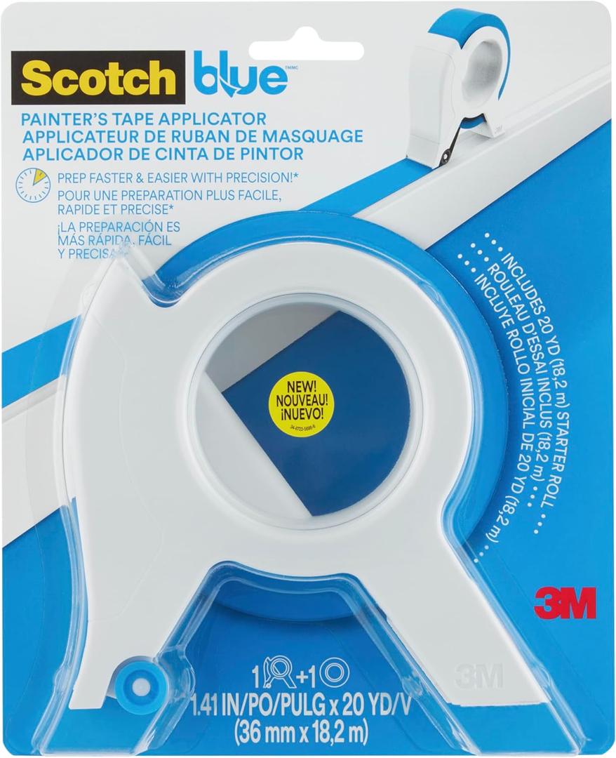 ScotchBlue Painter's Tape Applicator TA3-SB-ESF, 100% PEFC, SGSCH-PEFC-COC-110078 (1.41" Width)