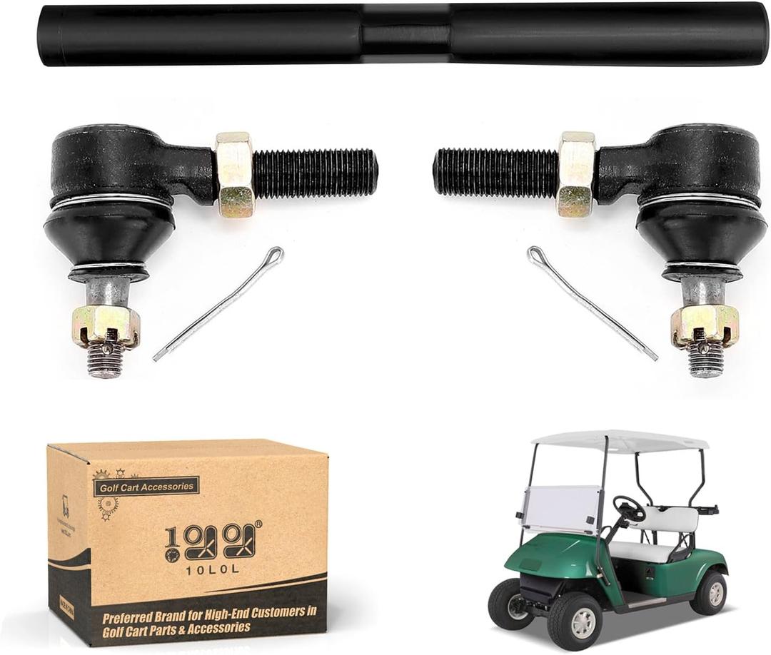 10L0L 70074G01, 70074G02 Golf Cart Steering Tie Rod End Shaft Assembly Kit fit EZGO TXT Medalist Marathon 1994.5-2001, Replace OEM# 70074-G01,70074-G02