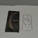 TORRAS Crystal Clear for iPhone 16 Pro Case Magnetic Stand,[Compatible with MagSafe][Flexible Stable Stand]Mil-Grade Protection Transparent Slim Anti-Yellowing Anti-Scratch Ring Kickstand 6.3", Ostand