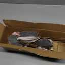 Briful 10 Large Heads Christmas Glitter Magnolia Flowers Christmas Tree Ornaments Set of 3 Artificial Flowers with Picks Stems for Xmas Tree Holiday Decorations, Rose Gold