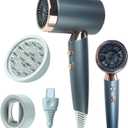 Professional Lonic Hair Dryer for Women & Men,1600W Fast Drying Blow Dry with Diffuser and Concentrator for Various Types of Hair,High Speed Quiet Hairdryer for Home Salon,Travel,Hotel
