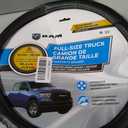 Plasticolor 006789R01 RAM Larger-Sized Truck Gray Ram Logo Steering Wheel Cover