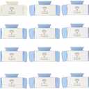 Loanzeg 8pcs Bridesmaid Proposal Gifts 4.1 Inch Square Set of 8 Bachelorette Hair Claw Clips ideas Bridal Shower Gift for Wedding Party Favors (12pcs White&Dusty Blue)