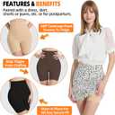 Corlap Shapewear for Women Tummy Control, High Waisted Body Shaper Shorts Under Dress Lifting Thigh Slimmer Shapewear (Medium, High Waist-black-2 Pack)