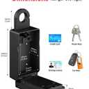 Populife Smart Fingerprint Lock Box for Keys with Code, Wireless Remote Access Key Lock Box for Outside, Digital Key Lockbox for Realtor Airbnb, Work Offline