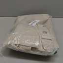 Awellife 60 Inch Stall Linen Shower Curtain Beige Boho Farmhouse Shower Curtains for Bathroom Fabric Cream Cloth Liner, Stall 60" W x 72" L 10 Hooks