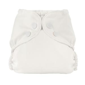 Esembly Cloth Diaper Cover - Reusable Swim Diaper, Waterproof, Breathable - Adjustable Outer Layer Over Absorbent Inner for Blowout Protection - Parchment, Size 2 (18-35lbs)