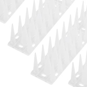 OFFO Bird Spikes for Pigeon Woodpecker Crow, Outdoor Use for Balcony Patio Window, Easy to Install, Frosted White, Covers 8.3 Feet(2.5m)