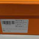 Mofirdast Women's Mid Calf Boots Comfy Square Closed Toe Stiletto High Heel Boot Zipper Short Ankle Booties (6.5, Red)