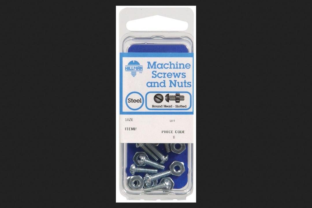 Hillman No. 1/4-20 in. x 2 in. L Slotted Round Head Zinc-Plated Steel Machine Screws 5 pk