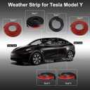 DOTAATDW Car Weather Stripping for Tesla Model Y Car Door Rubber Seal Strip Self Adhesive Auto Soundproofing Weatherstrip for Front/Rear Trunk A-Pillar B-Pillar Front/Rear Door