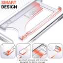 Shields Up Designed for iPhone 15 Case, Minimalist Wallet Case with Card Holder (3 Cards) & Ring Stand, [Drop Protection] Slim Protective Cover for iPhone 15 (6.1 inch) - Clear