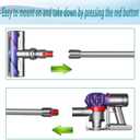 Replacement Extension Wand for Dyson V7 V8 V10 V11 V15 Stick Vacuum Cleaner, Quick Release Tube Attachment, 28.5 in (grey)