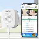 LongPlus 5MP 3K Window Camera for Home Security,2.4G 5G WiFi Wireless Safeview Window Security Camera with Night Vision, Human/Car Detection,Two-Way Audio,24/7 Recording (White ( W1X5 ))