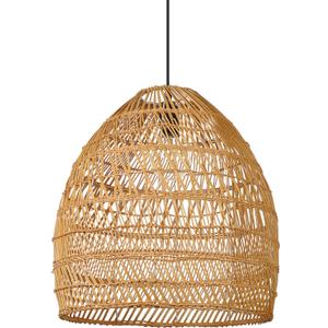 Arturesthome 17.7" Rustic Woven Rattan Pendant Light, Coastal Lighting Fixture, Vintage Farmhouse Lampshade Chandelier Hanging Ceiling Lamp Shade for Kitchen Island Dining Room