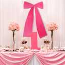 Extra Large Pink Bow Decor Giant Pink Bow Party Decoration Coquette Birthday Decorations Big Bow Tie Hanging Room Wall Decor (Hot Pink-Velvet)