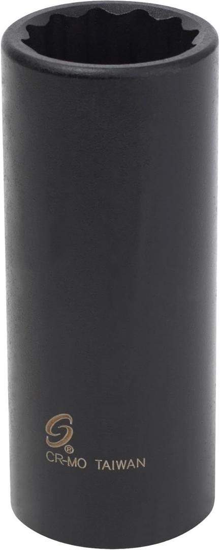 Sunex 267222 1/2-Inch Drive 22-mm 12-Point Deep Impact Socket