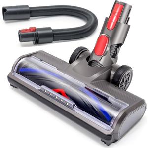 Vacuum Head Replacement Kit Compatible with Dyson V7 V8 V10 V11 V15 Vacuum Cleaner Parts, Roller Brush Cleaner Head Attachment with 5 LED Lights for Hardwood Floors
