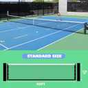 Tennis Net Professional Tennis Court Net 42FT Replacement Nets Heavy Duty Sport Nets with 2 Fiberglass Dowels, Compatible with Outdoor Indoor Standard Courts, Double-Layer Net