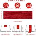 6Pack Red Cheesecloth Table Runner 10Ft Gauze Table Runner Red Cheese Cloth Table Runners Long Sheer Fabric Tablerunners for Wedding Party Bridal Shower Thanksgiving Christmas