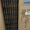 Amazon Basics Foldable Octagonal Metal Exercise Dog Playpen - Indoor/Outdoor, Single Door, Extra Large (8 Panels, 24 x 48), Easy to assemble and store customize, 48" - X-Large, Black