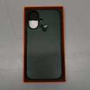 SHIELDON Genuine Leather Case for iPhone 16 6.1", [Camera Button Updated], Compatible with MagSafe, Magnetic Wireless Charging Non-Slip Shockproof Camera Bump Frame Protective Cover - Midnight Green