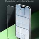 NIMASO for iPhone Air Screen Protector Full Coverage 6.5-Inch, No Bubbles No Dust Instant Installation, 9H Hardness Tempered Glass Military Grade Shatterproof, Anti-Scratch, 2 Pack