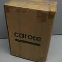 CAROTE 14 Pieces Knife Set with Block, Forged, High Carbon Stainless Steel Sharp Blade Block Knife Set, Dishwasher Safe Cutlery, Cream