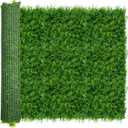 Artificial Grass Wall Backdrop Panels: 60"120" in (50 sqft) UV-Anti Greenery Boxwood Panels for Indoor Outdoor Green Plant Wall Decor & Ivy Fence Covering Privacy