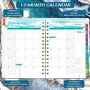 7 x 2026 Planner - 2026 Planner Weekly and Monthly from Jan. 2026 to Dec. 2026, Calendar Planners 2026 with Inner Pocket, Colorful Tabs, 6.4'' x 8.5'' (Blue & White)