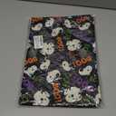 Halloween Ghost Table Runner 13x72 Inches, Black Boo Holiday Indoor Outdoor Table Decoration for Home Decor, Halloween Party Decoration Spooky Table Decor for Kitchen Dining Fireplace