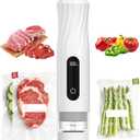 Compact Vacuum Sealer for Food, Handheld Vacuum Sealer Machine with 30 Reusable Bags, Portable Vacuum Sealer for Travel, Wireless and Efficient Seal Food Saver Vacuum Sealer