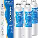 PUREPLUS DA29-00020B Replacement for Samsung DA29-00020A/B, DA29-00020B-1, RF28HMEDBSR, RF263BEAESR, RFG297HDRS, HAF-CIN/EXP, RF4287HARS, RF28HFEDBSR, 469101, RWF0700A Refrigerator Water Filter, 4PACK