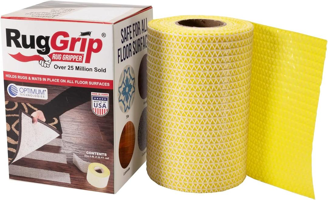 Rug Gripper Tape for Area Rugs and Runners (6" x25ft)