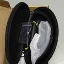 Bluetooth Headset, 2025 Upgraded Neckband Bluetooth Headphones with Retractable Earbuds, Noise Cancelling Stereo Earphones with Mic, Foldable Wireless Headphones for Sports Office with Carry Case (Black)