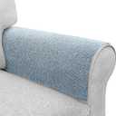 Couch Arm Covers, Sofa Arm Covers, Waterproof Armrest Cover for Sofa, Armchair, Loveseat, Non-Slip Recliner Arm Cover, Headrest Cover, Arm Chair Covers Set of 2 (Light Blue, 24"20")