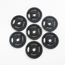 FitVibs Cast Iron Olympic Plate Weights 2.5 lbs, Set of 7