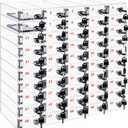 Layhit 50 Slots Cell Phone Locker Box for Classroom Clear Acrylic Cell Phone Storage Cabinet Bin with Door Locks for Classroom School Students Office Factory Employees