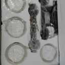 Amico Farmhouse Bathroom Vanity Light Fixtures,Rustic 4-Light Industrial Painted Wood Lights,Vintage Black Wall Sconces Bathroom Vanity Lighting with Bubble Glass Shade