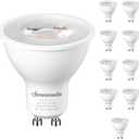 DEWENWILS 10-Pack GU10 LED Bulb Dimmable, 3000K Warm White GU10 Bulb Replacement for Track Lighting, 500LM, 7W(50W Equivalent) LED Light Bulb for Kitchen, Range Hood, Living Room, Bedroom, UL Listed