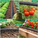 MIXC Drip Irrigation System with 100FT 1/4" Soaker Hose - 80% Water Savings, Weeping Tech for Deeper Root Watering, Garden Kit with 10FT 1/2" Tubing for Raised Beds, Vegetables, Lawn, Greenhouse