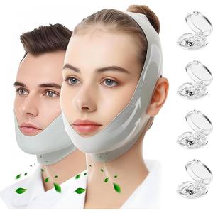 OHELEEP Anti Snore Chin Strap for CPAP Users, Snore Stopper Adjustable, Chin Strap for Sleeping Comfortable Stop Snoring Solution, Anti Snoring Devices Breathable and Reusable, Light Green, M