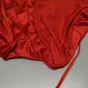 Memoriesea Women's Sexy One Shoulder Sleeveless Ruched Bodycon Party Club Mini Dress, M