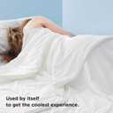 Bedsure Cooling Blankets for Hot Sleepers - Cooling Comforter, Cold Summer Blanket Queen Size for Bed, Ice Breathable and Lightweight Gift for Night Sweats, White, 90x90 Inches