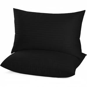 EIUE Bed Pillows for Sleeping 2 Pack Queen Size 20 x 30 InchesSuper Soft Down Alternative Microfiber Filled Pillows,Pillows for Side and Back Sleepers,Black