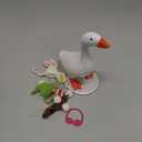 Desk Mini Goose key Holder 7 inch with 4 set Outfits, Cute Desktop Resin Porch Goose Magnetic Statue, Funny Figurines Keychain Hanging, Bedroom Decor for Home Office Table, Housewarming Gifts