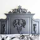 Ekena Millwork 26 3/4"W x 6 5/8"H x 1 1/8"P Elsinor Swag Onlay, 4 Lefts & 4 Rights