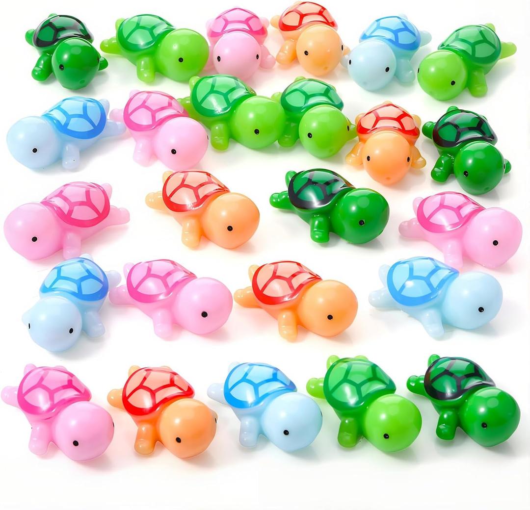 Fridge Magnets Cute 30Pcs, Mini Resin Turtle Decorative Magnets Colorful Refrigerator Magnet for Whiteboard Cabinet Locker, Strong Holding Power