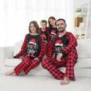 Family Matching Christmas Pajamas Set, Cute Elk Sleepwear for Boys Girls Dad Mum (L)